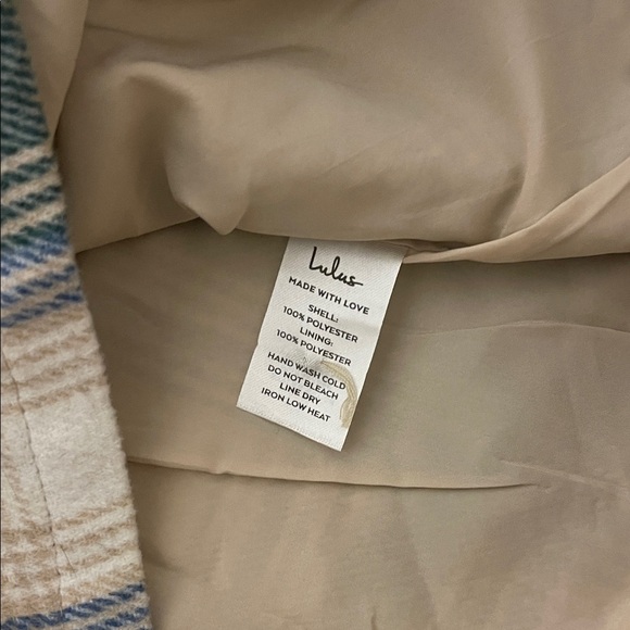 Lulu's Green and Cream Plaid Mini Skirt - Picture 4 of 8